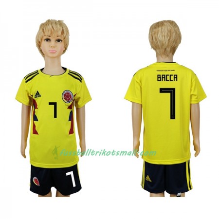 Fußballtrikots Kolumbien Bacca 7 Kinder WM 2018 Heimtrikotsatz kaufen